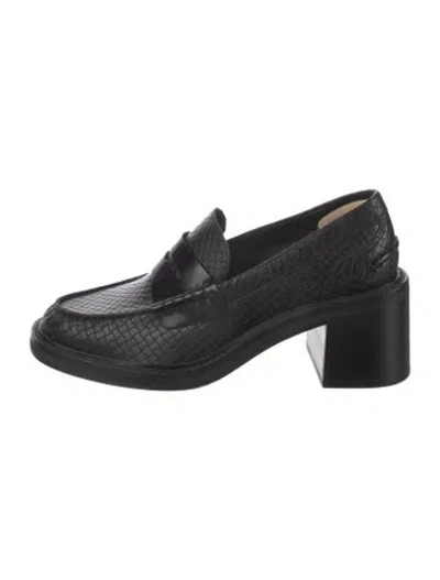 Pre-owned Rag & Bone Leather Loafers In Black