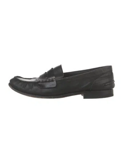 Pre-owned Rag & Bone Leather Loafers In Black