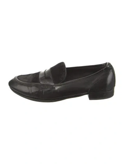 Pre-owned Rag & Bone Leather Loafers In Black