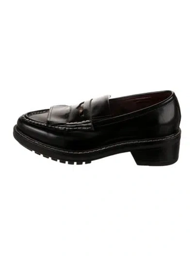 Pre-owned Rag & Bone Leather Loafers In Black