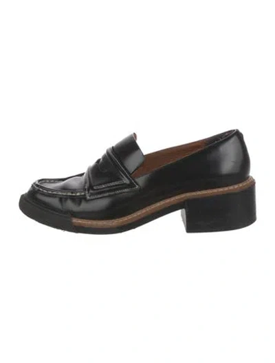 Pre-owned Rag & Bone Leather Loafers In Black