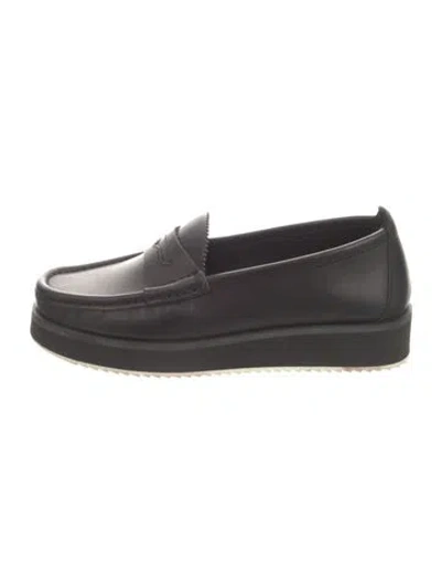 Pre-owned Rag & Bone Leather Loafers In Black