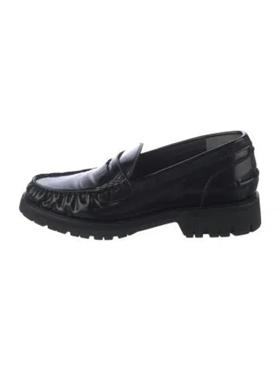 Pre-owned Rag & Bone Leather Loafers In Black