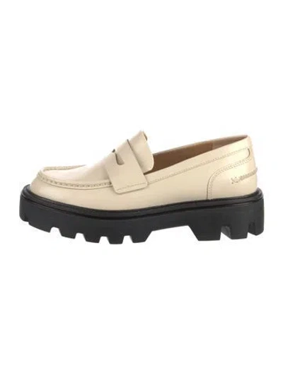 Pre-owned Rag & Bone Leather Loafers In Black/neutrals