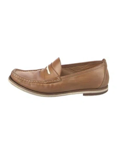 Pre-owned Rag & Bone Leather Loafers In Brown