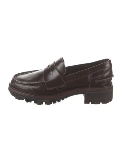 Pre-owned Rag & Bone Leather Loafers In Brown