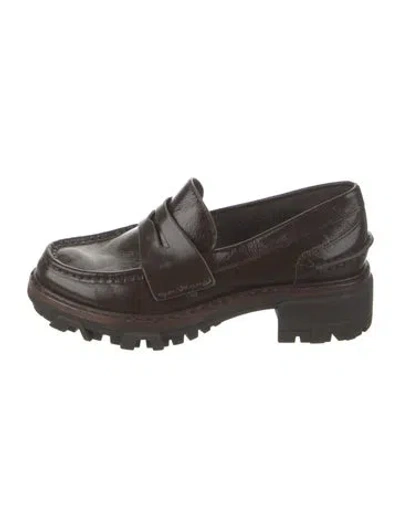 Pre-owned Rag & Bone Leather Loafers In Brown