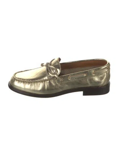 Pre-owned Rag & Bone Leather Loafers In Gold