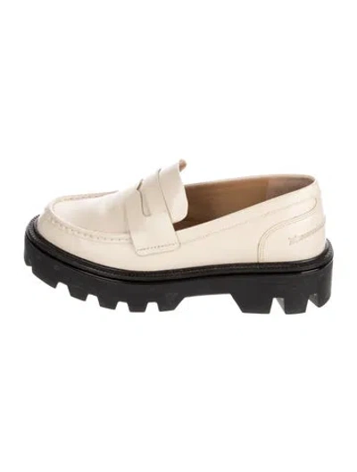 Pre-owned Rag & Bone Leather Loafers In Neutral