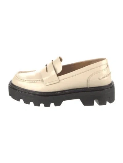 Pre-owned Rag & Bone Leather Loafers In Neutral