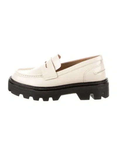 Pre-owned Rag & Bone Leather Loafers In Neutral