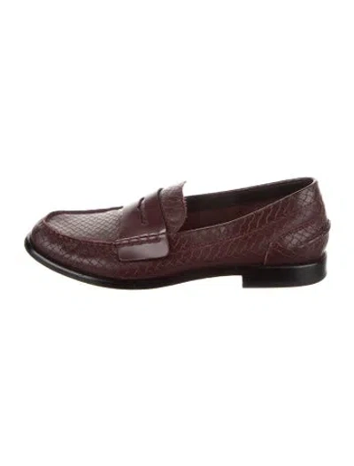 Pre-owned Rag & Bone Leather Loafers In Purple