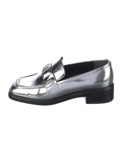 Pre-owned Rag & Bone Leather Loafers In Silver