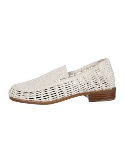 Pre-owned Rag & Bone Leather Loafers In White