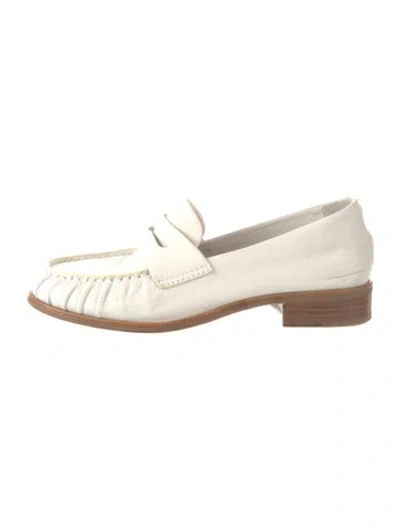 Pre-owned Rag & Bone Leather Loafers In White