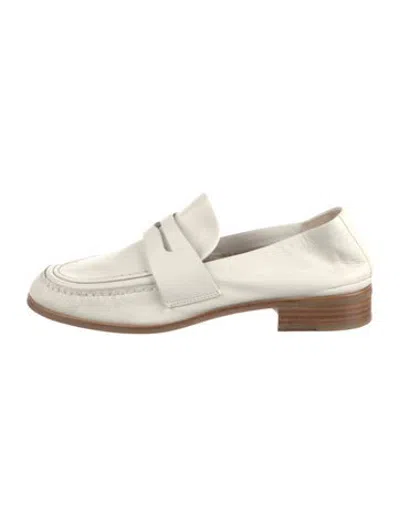 Pre-owned Rag & Bone Leather Loafers In White