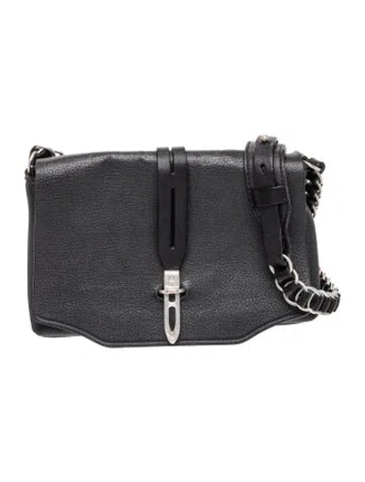 Pre-owned Rag & Bone Leather Messenger Bag In Black