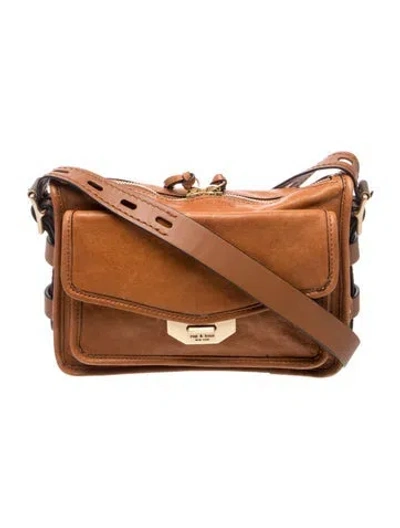 Pre-owned Rag & Bone Leather Messenger Bag In Brown