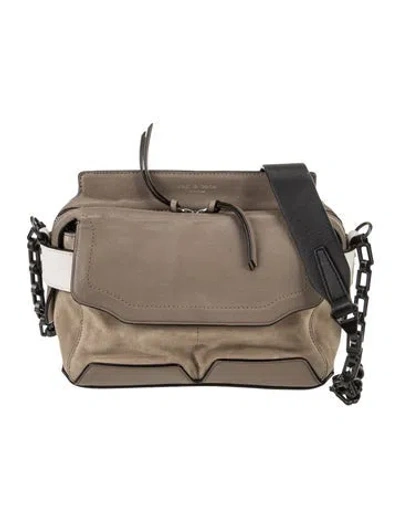 Pre-owned Rag & Bone Leather Messenger Bag In Neutral
