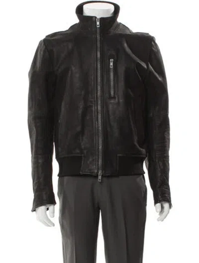 Pre-owned Rag & Bone Leather Moto Jacket In Black
