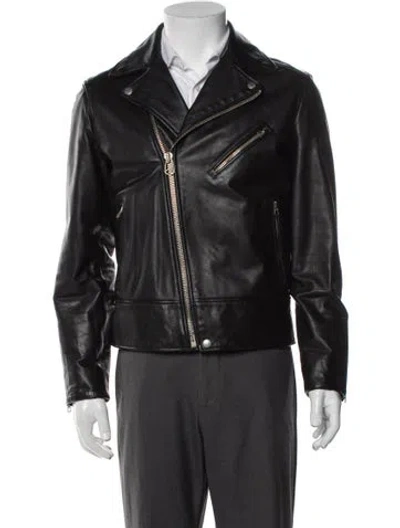 Pre-owned Rag & Bone Leather Moto Jacket In Black