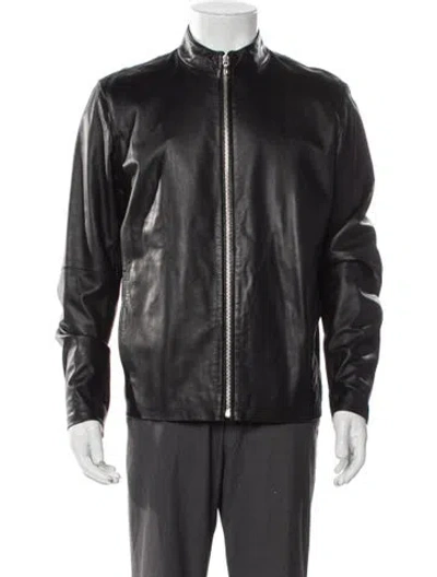 Pre-owned Rag & Bone Leather Moto Jacket In Black