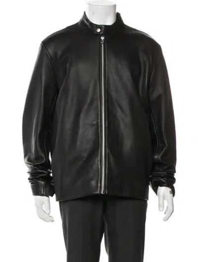 Pre-owned Rag & Bone Leather Moto Jacket In Black