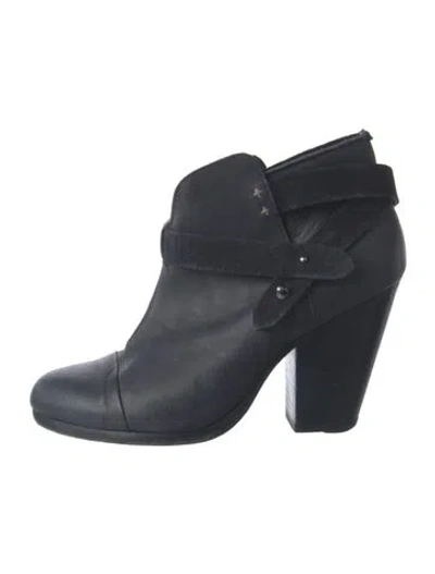 Pre-owned Rag & Bone Leather Mules In Blue