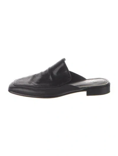 Pre-owned Rag & Bone Leather Mules In Blue