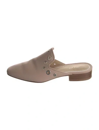 Pre-owned Rag & Bone Leather Mules In Pink