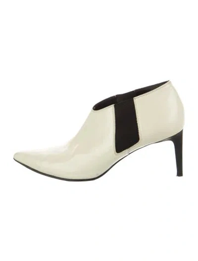 Pre-owned Rag & Bone Leather Mules In White