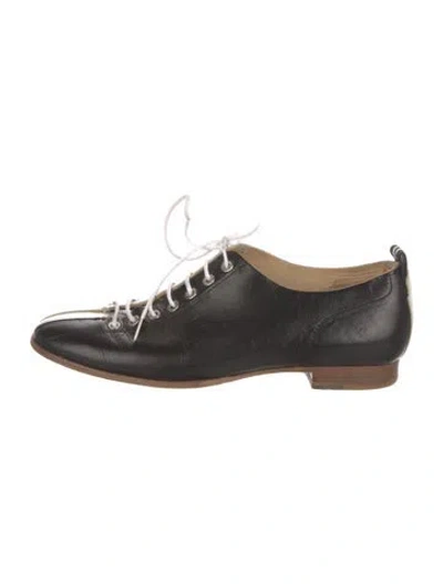 Pre-owned Rag & Bone Leather Oxfords In Black