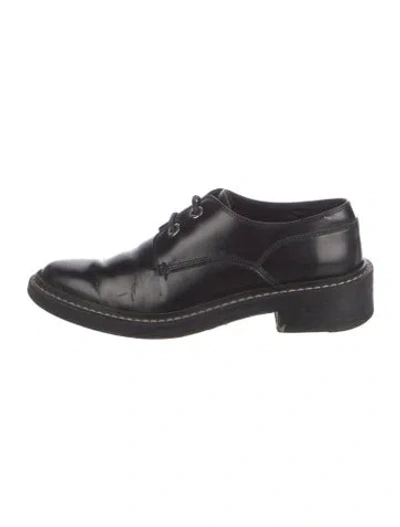 Pre-owned Rag & Bone Leather Oxfords In Black