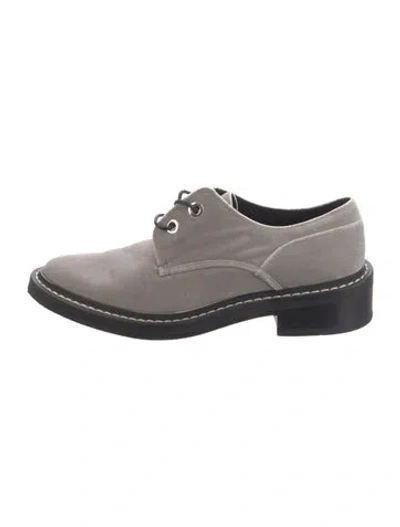 Pre-owned Rag & Bone Leather Oxfords In Gray