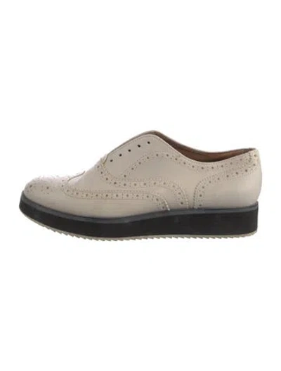 Pre-owned Rag & Bone Leather Oxfords In Neutral