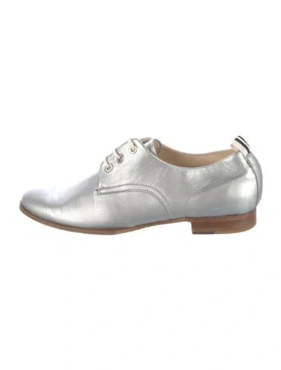 Pre-owned Rag & Bone Leather Oxfords In Silver