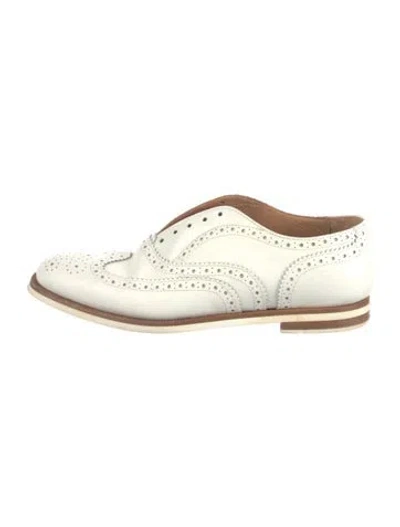 Pre-owned Rag & Bone Leather Oxfords In White