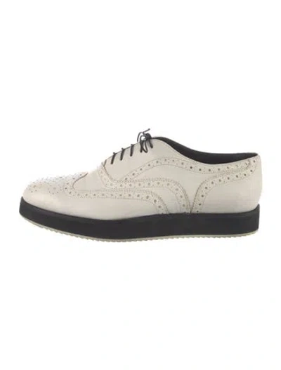 Pre-owned Rag & Bone Leather Oxfords In White