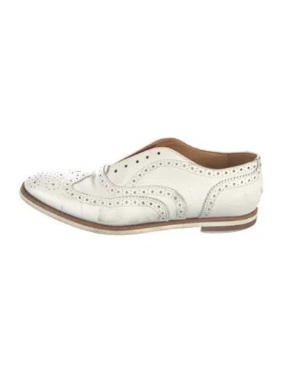 Pre-owned Rag & Bone Leather Oxfords In White