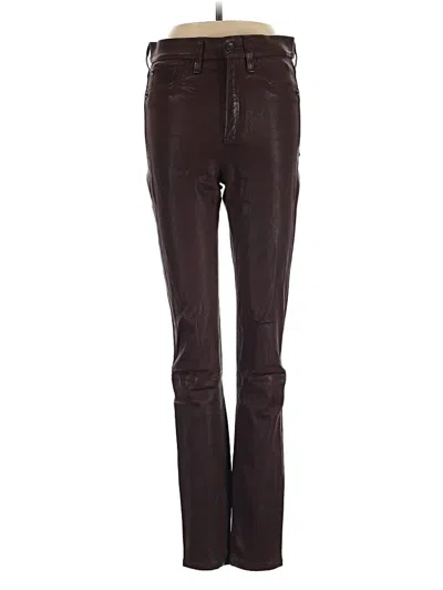 Pre-owned Rag & Bone Leather Pants In Brown
