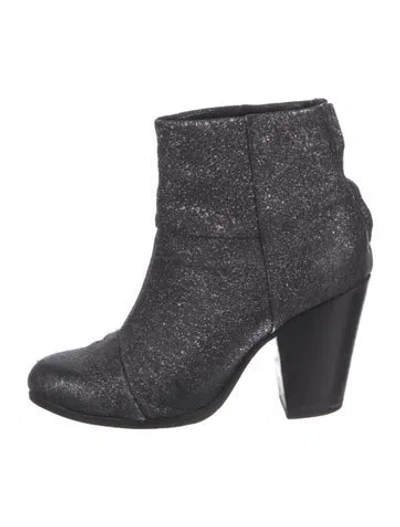 Pre-owned Rag & Bone Leather Patterned Boots In Multi