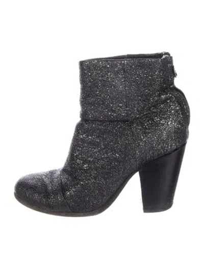 Pre-owned Rag & Bone Leather Patterned Boots In Multi