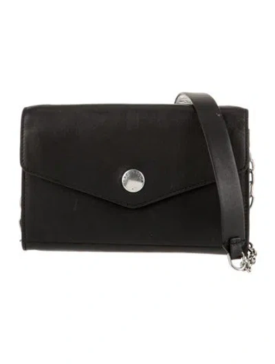 Pre-owned Rag & Bone Leather Portfolio In Black