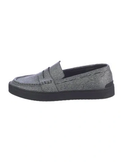 Pre-owned Rag & Bone Leather Printed Loafers In Black
