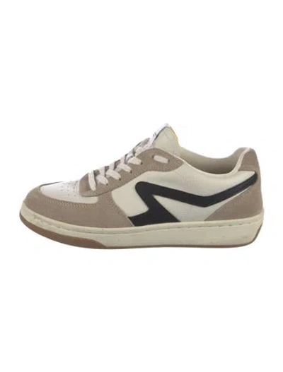 Pre-owned Rag & Bone Leather Printed Sneakers In Neutral