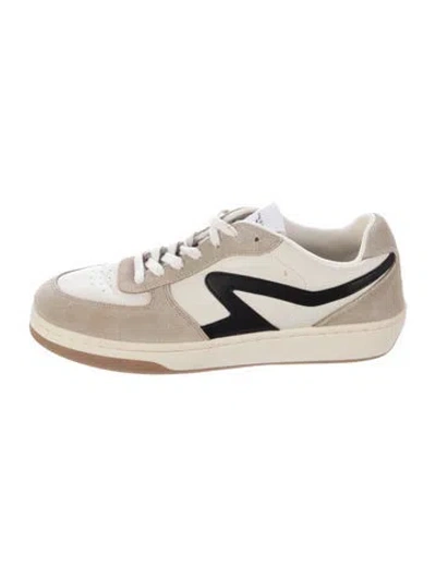 Pre-owned Rag & Bone Leather Printed Sneakers In Neutral