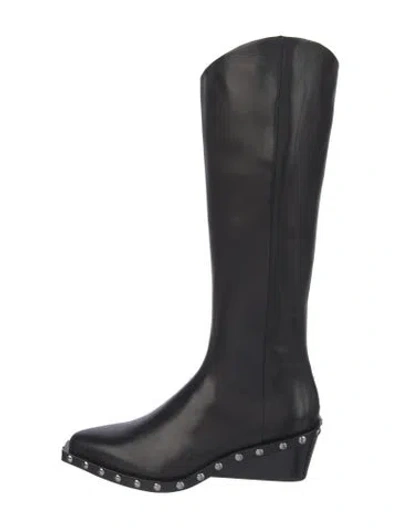 Pre-owned Rag & Bone Leather Rain Boots In Multi