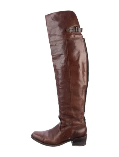 Pre-owned Rag & Bone Leather Riding Boots In Brown