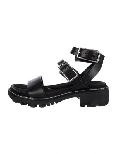 Pre-owned Rag & Bone Leather Sandals In Black