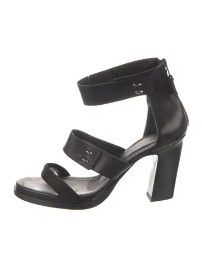 Pre-owned Rag & Bone Leather Sandals In Black